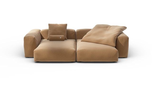 vetsak | Sofa Set 02 XLarge - Pique - Wheat | Modular Sofa | 3.5 Seater | Big Sofa