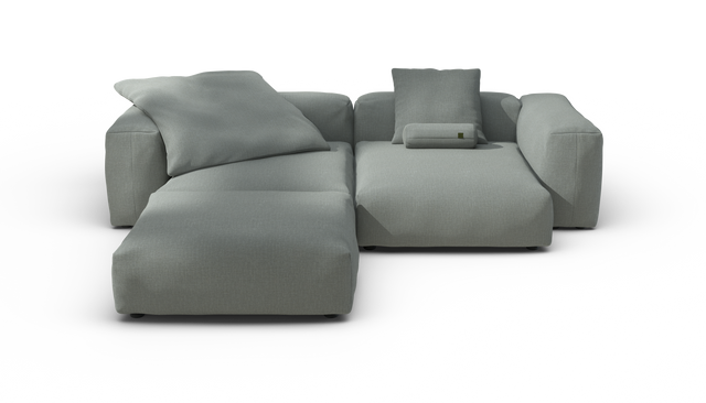 vetsak | Sofa Set 03 - Breeze - Sage | Modular Sofa | 3.5 Seater | Big Sofa | Corner Sofa