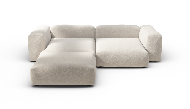 vetsak | Sofa Set 03 - Nub - Creme | Modular Sofa | 3.5 Seater | Big Sofa | Corner Sofa