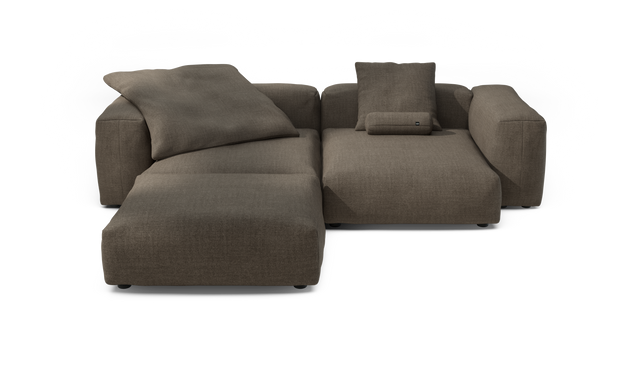 vetsak | Sofa Set 03 - Pique - Taupe | Modular Sofa | 3.5 Seater | Big Sofa | Corner Sofa