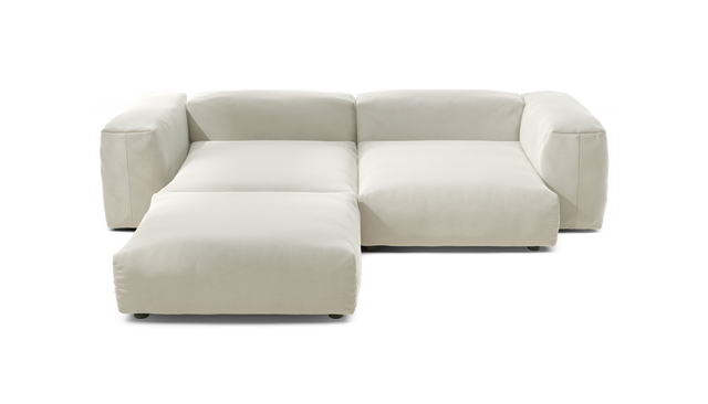 vetsak | Sofa Set 03 - Suave - Pearl | Modular Sofa | 3.5 Seater | Big Sofa | Corner Sofa