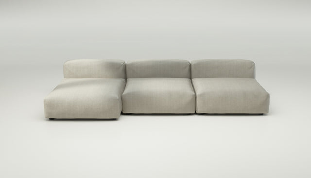 vetsak | Sofa Set 04 - herringbone - stone | Modular Sofa | 5 Seater | Big Sofa