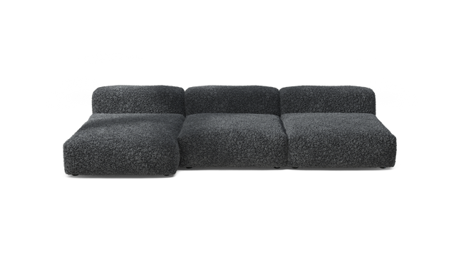 vetsak | Sofa Set 04 - Doodle - Dark Grey | Modular Sofa | 5 Seater | Big Sofa