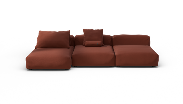 vetsak | Sofa Set 04 - Terrain - Saffron | Modular Sofa | 5 Seater | Big Sofa