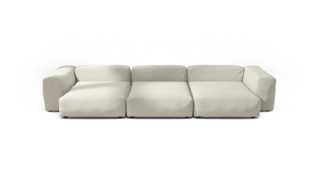 vetsak | Sofa Set 05 - Pique - Creme | Modular Sofa | 5 Seater | Big Sofa | Corner Sofa