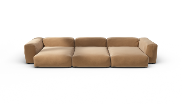vetsak | Sofa Set 05 - Pique - Wheat | Modular Sofa | 5 Seater | Big Sofa | Corner Sofa