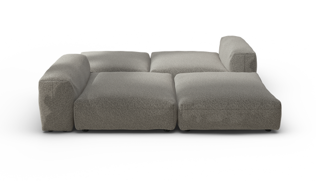 vetsak | Sofa Set 08 - Daybed - Pebble - Platinum | Modular Sofa | 6 Seater | Outdoor Island | Double lounger