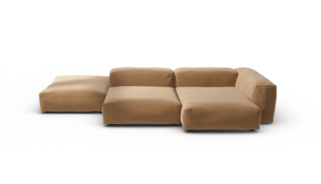 vetsak | Sofa Set 09 - The Island - Pique - Wheat | Modular Sofa | 7 Seater | Sofa Island