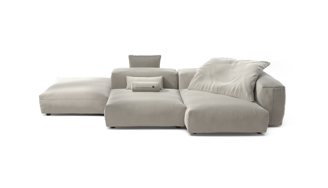 vetsak | Sofa Set 09 - The Island - Suave - Clay | Modular Sofa | 7 Seater | Sofa Island