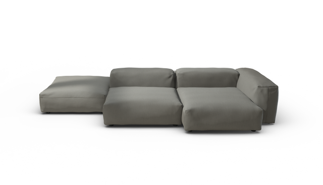vetsak | Sofa Set 09 - The Island - Terrain - Flint | Modular Sofa | 7 Seater | Sofa Island