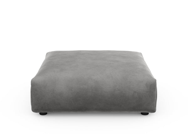 sofa seat - velvet - dark grey - 105cm x 105cm