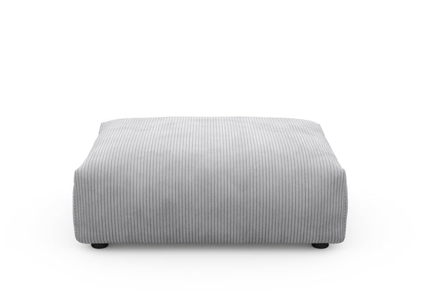 sofa seat - cord velours - light grey - 105cm x 84cm
