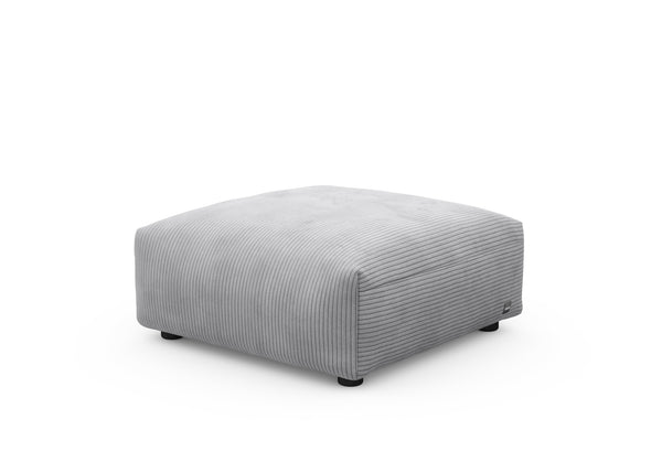 sofa seat - cord velours - light grey - 84cm x 84cm