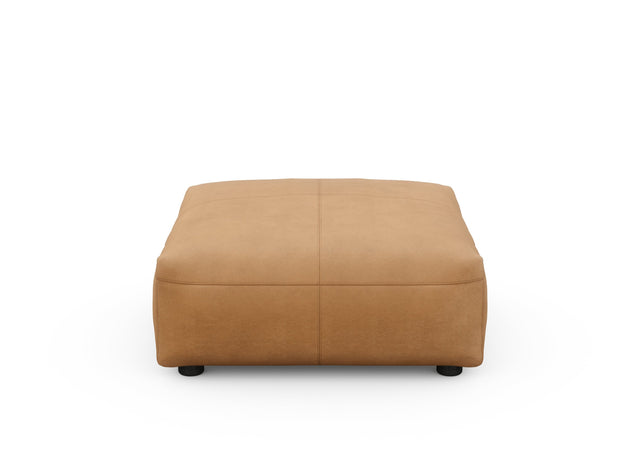 sofa seat - leather - brown - 84cm x 84cm