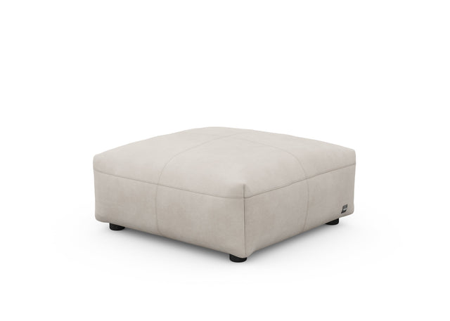 sofa seat - leather - light grey - 84cm x 84cm