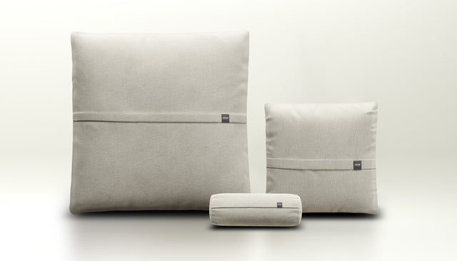 pillow set 2 - herringbone - light grey