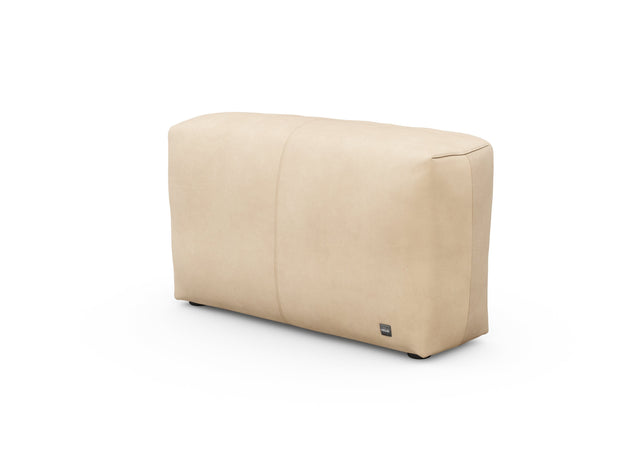 sofa side - leather - beige - 105cm x 31cm