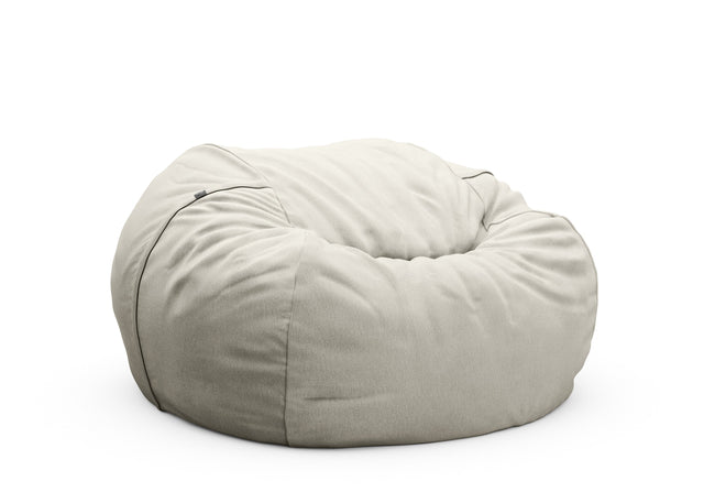 the jumbo beanbag - herringbone - light grey