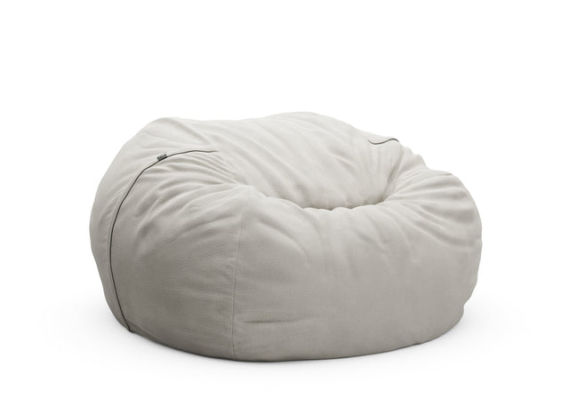 the jumbo beanbag - pique - light grey