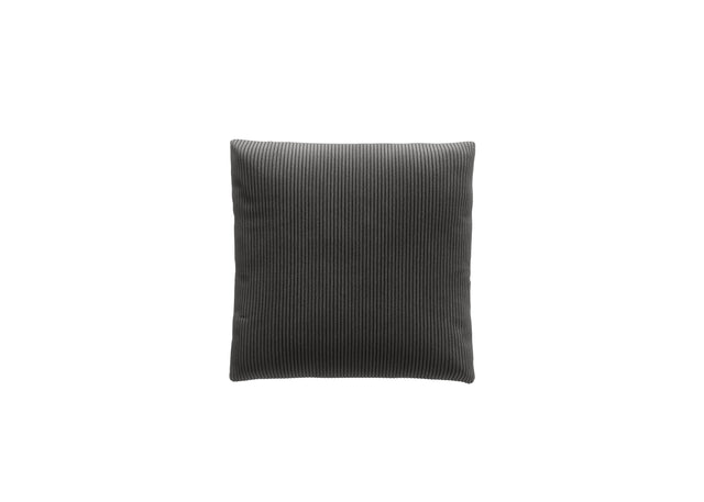 big pillow - cord velour - dark grey - 60cm x 60cm