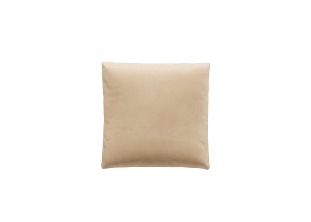 big pillow - leather - beige - 60cm x 60cm