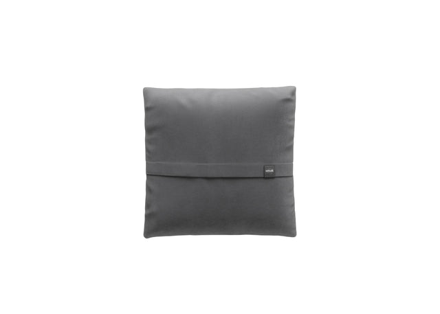 big pillow - leather  -  dark grey - 60cm x 60cm