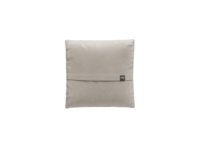 big pillow - leather - light grey - 60cm x 60cm