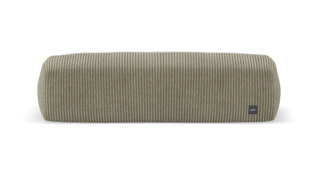 bloc armrest large - cord velour - khaki - 105cm x 31cm