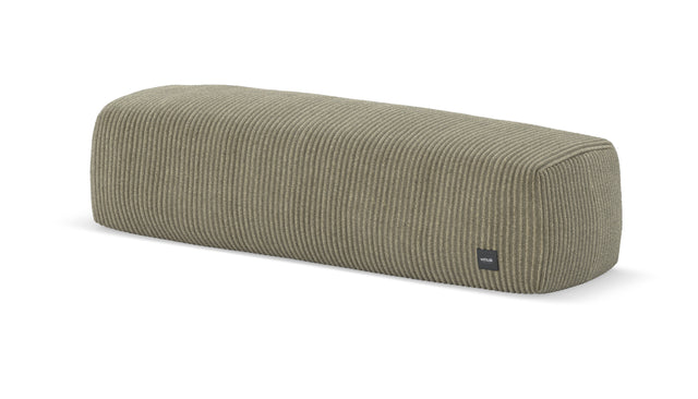 bloc armrest large - cord velour - khaki - 105cm x 31cm