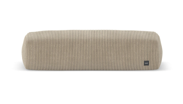 bloc armrest large - cord velour - sand - 105cm x 31cm