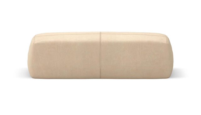 bloc armrest large - leather - beige - 105cm x 31cm