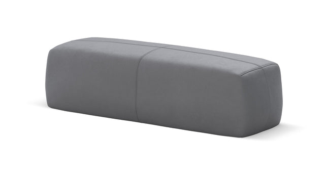 bloc armrest large - leather - dark grey - 105cm x 31cm