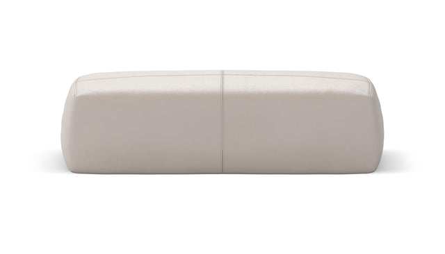 bloc armrest large - leather - light grey - 105cm x 31cm