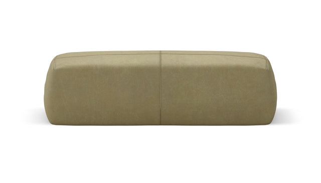 bloc armrest large - leather - olive - 105cm x 31cm