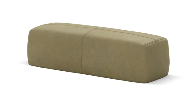 bloc armrest large - leather - olive - 105cm x 31cm