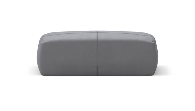 bloc armrest medium - leather - dark grey - 84cm x 31cm