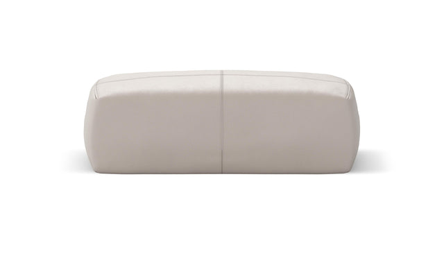 bloc armrest medium - leather - light grey - 84cm x 31cm