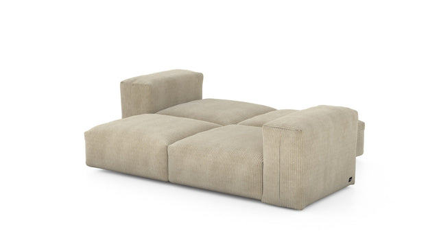 double lounger - cord velour - sand - 199cm x 168cm