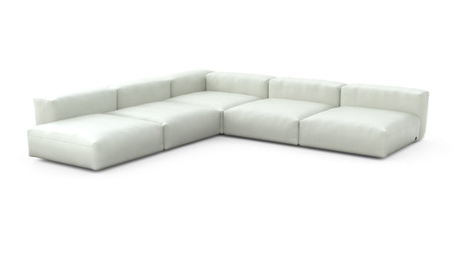 Preset five module corner sofa - herringbone - creme - 346cm x 346cm