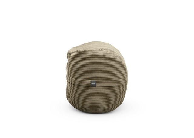 footsak - cord velour - khaki - 60cm x 45cm