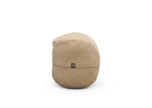 footsak - leather - beige - 60cm x 45cm