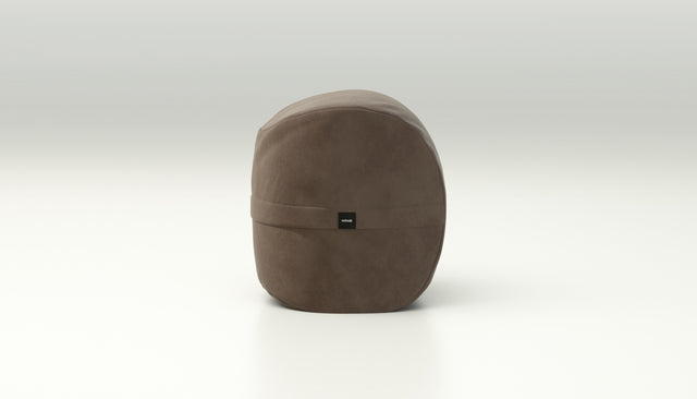 vetsak | Footsak - leather - cacao