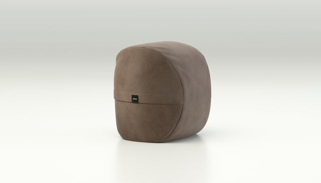 vetsak | Footsak - leather - cacao