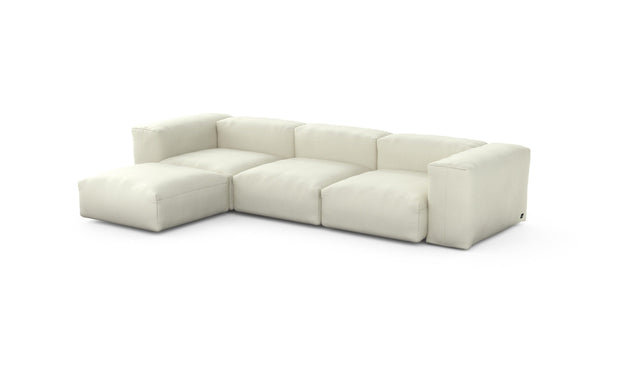 Preset four module chaise sofa - pique - creme - 314cm x 199cm