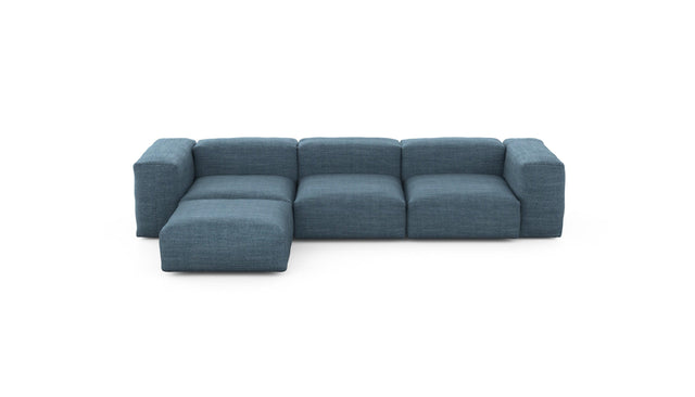 Preset four module chaise sofa - pique - dark blue - 314cm x 199cm