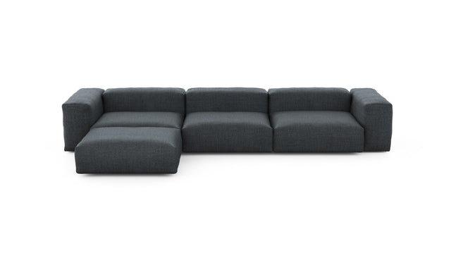 Preset four module chaise sofa - pique - dark grey - 377cm x 199cm