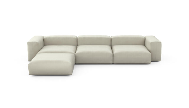 Preset four module chaise sofa - pique - beige - 377cm x 241cm