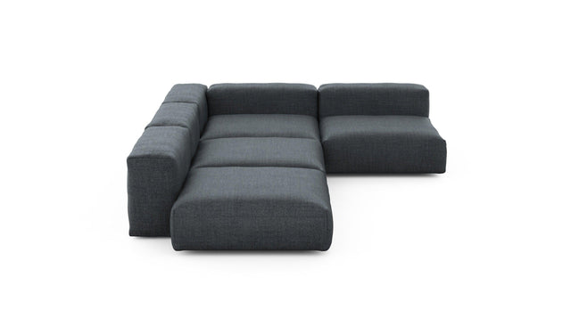 Preset four module corner sofa - pique - dark grey - 241cm x 346cm