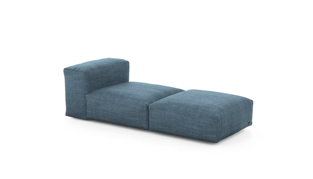 Preset lounger - pique - dark blue - 199cm x 84cm