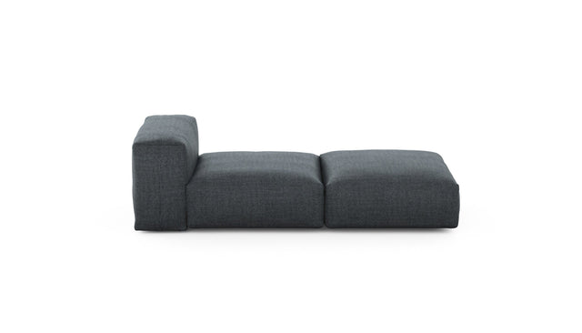 Preset lounger - pique - dark grey - 199cm x 84cm